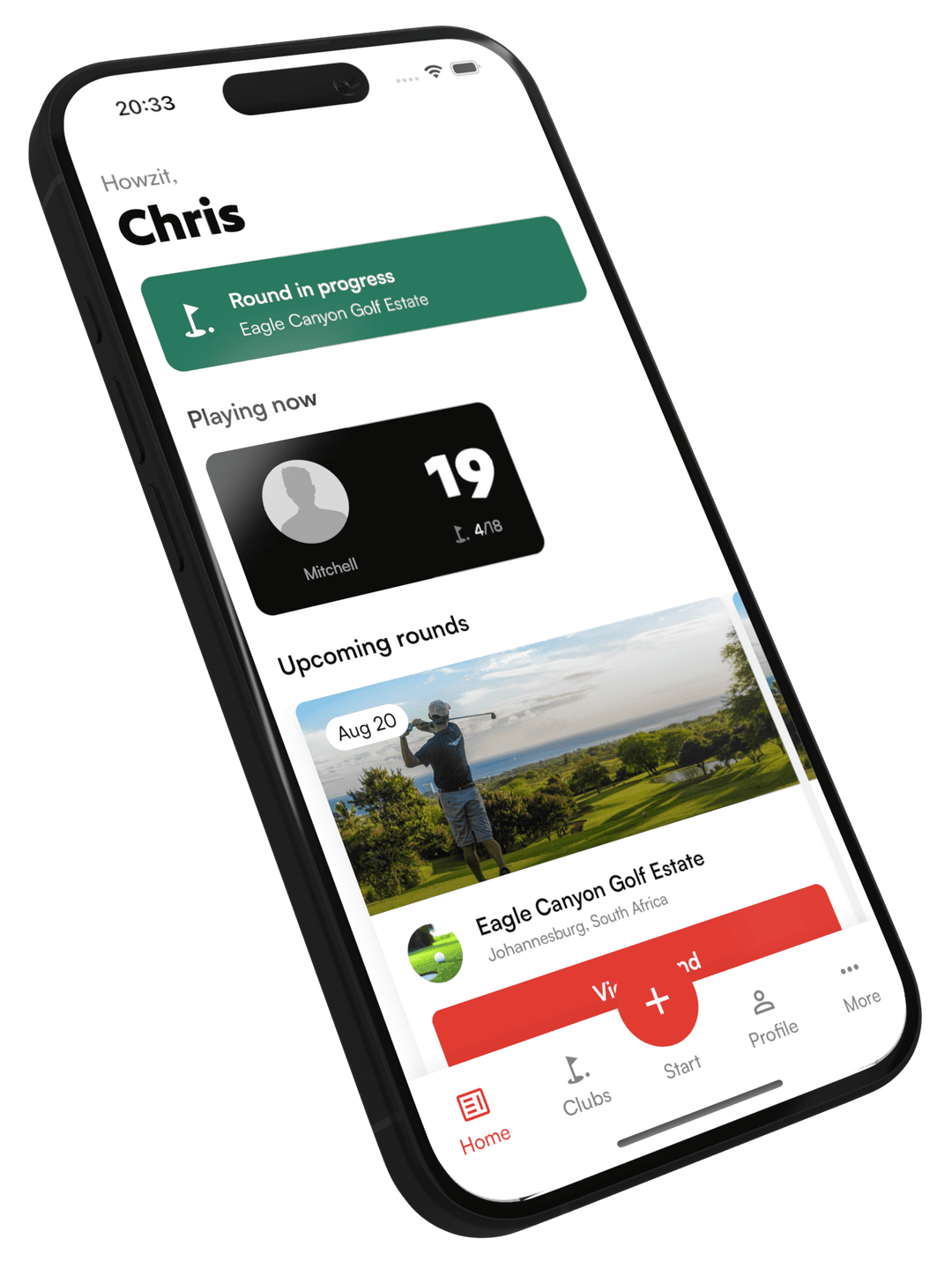 Putt App Home Screen
